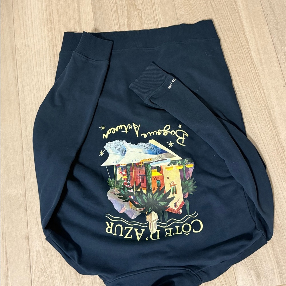 Bagouve limited edition /200 Graphic Designer collared Sweatshirt $148